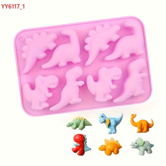 YY6117 Mini 6lı Dinazor Seti Silikon Kalıp